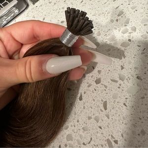 16 inch Bellami I-tips wavy color Natural Brown